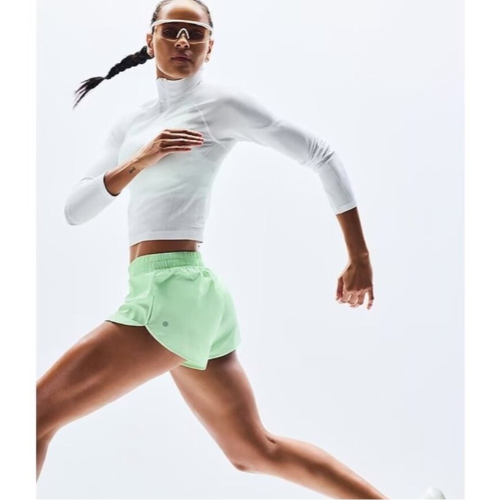 Athleta Light Green Athletic Shorts